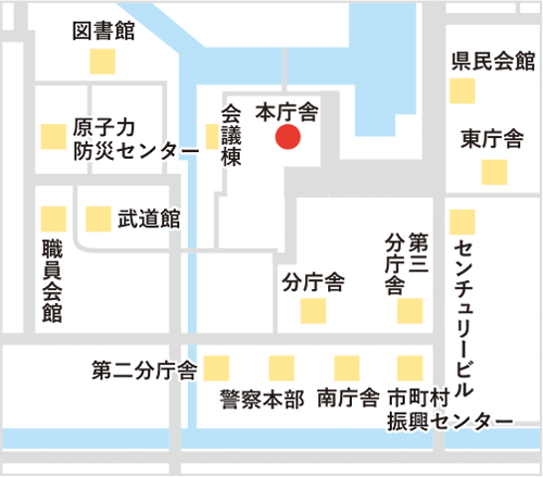 島根県企業立地課 周辺地図