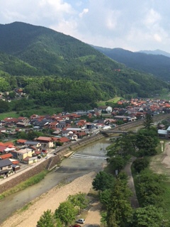 太皷谷稲成神社からの眺望