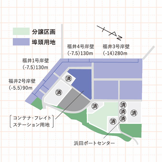 浜田港臨海工業団地割図(福井地区)